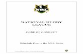National Rugby League: Code of Conduct - NRL · © National Rugby League Ltd. ACN 082 088 962 (2007) ... Crowd Control ... terms and expressions shall have the meanings respectively