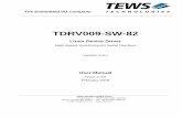 TDRV009-SW-82 - TEWS TECHNOLOGIES - The …prop… · TDRV009-SW-82 Linux Device Driver ... read and write access to onboard EEPROM ... (devfs or sysfs with udev) then you have to