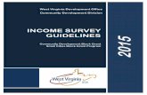 Income Survey Guidelines - West Virginia · INCOME SURVEY GUIDELINES ... fulfill one of three national objectives. Therefore, ... income survey makes an accurate determination of