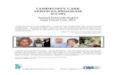 COMMUNITY CARE SERVICES PROGRAM (CCSP)aging.dhs.georgia.gov/sites/aging.georgia.gov/files/CCSP Annual... · COMMUNITY CARE SERVICES PROGRAM ... • Provide care coordination to develop