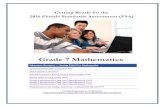 Getting Ready for the 2016 Florida Standards …shenandoahmiddle.com/wp-content/uploads/2016/03/7th...Getting Ready for the 2016 Florida Standards Assessment (FSA) Mathematics 7 th