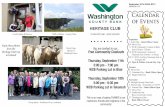 Calendar of Events - Washington County Bank · Calendar of Events Free Community Cookouts ... Becky and Gail ran the morning movie and ... and Ben Fischer.
