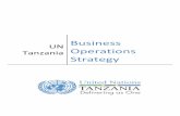 Business UN Tanzania Operations Strategy - UNDG · Business Operations Strategy ... COMMON SERVICES – MAINLAND ... 2 including p Operations were created and then retrofitted into