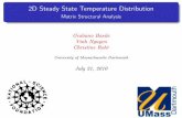 Matrix Structural Analysis · 2D Steady State Temperature Distribution Matrix Structural Analysis Giuliano Basile Vinh Nguyen Christine Rohr University of Massachusetts Dartmouth