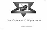 Introduction to DSP processors - BGUadmiclab/dsplab/Introduction to... · Introduction to DSP processors Presented by Alexander Reizenson. 5/19/2006 2 ... Digital signal processing.