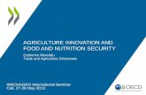 AGRICULTURE INNOVATION AND FOOD AND NUTRITION … · AGRICULTURE INNOVATION AND FOOD AND NUTRITION SECURITY ... •Discuss the role of governments in improving the ... • Human capital:
