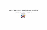 FIRST NATIONS UNIVERSITY OF CANADA Recruitment …€¦ · Regulations, the Administrative and Support Staff Recruitment Policy and the ... enough to ensure a fair evaluation between