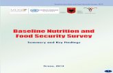 Baseline Nutrition and Food Security Survey - UNICEF · Baseline Nutrition and Food Security Survey ... creating problems of access to health care and other basic ... rent food and