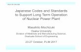 Japanese Codes and Standards to Support Long Term ... · JSME S 012 Guidelines on the evaluation of fluid force vibration for cylindrical structure inside ... Chap. 5 Tsunami resistance