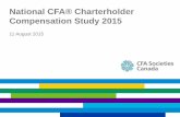 National CFA® Charterholder Compensation Study 2015 · CFA Societies Canada 1 National CFA® Charterholder Compensation Study 2015 11 August 2015 . CFA Societies Canada 2 ... •