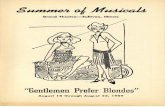 Who's Who in the Cast - Booth Library Homepage prefer blondes_OCR... · GUY S. LITTLE, JR. PRESENTS 'Gentlemen Prefer Blondes' Book by Music by Lyrics by JOSEPH FIELDS and ANITA LOOS