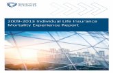 2009-2013 Individual Life Insurance Mortality Experience ... · 2009-2013 Individual Life Insurance Mortality Experience Report ... 2009-2013 Individual Life Insurance Mortality Experience