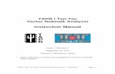 TAPR / Ten-Tec Vector Network Analyzer Instruction … / Ten-Tec VNA Instruction Manual Issue 7 – Revision 2 Page 1 TAPR / Ten-Tec Vector Network Analyzer Instruction Manual Issue