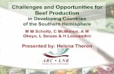 Challenges and Opportunities for Beef Production€¦ ·  · 2017-10-28Challenges and Opportunities for Beef Production in Developing Countries of the Southern Hemisphere M M Scholtz,