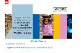 Case Study - iso.org ISO/iso_and... · The MENA ISO 26000 project (2/2) Project Goal: To contribute to achieving sustainable development through effective integration of social responsibility