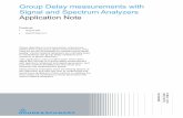 Application Note Group Delay Measurements - Rohde … Vector Network ... 2.1 Theoretical background of Group Delay Group delay measurements are usually based on ... Test setup for