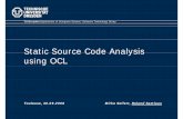 Static Source Code Analysis using OCL - UAntwerpenfots.ua.ac.be/events/ocl2008/screencasts/restricted.pdf · R EMFT Edi f Reuseware EMFTextEdit from concrete syntax • Generation