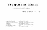 Requiem Mass - David ANNE - Full Score · Requiem Mass David ANNE (2012) For Mezzo-Soprano, Choir SATB, Organ, Tubular Bells and String Orchestra. 1. Introïtus (Vocalise) mezzo-sopr.,