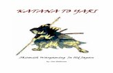 KATANA TO YARI - Jim Wallman's games pagejimwallman.org.uk/wargame/KTY.pdf ·  · 2011-06-04Katana To Yari 2. A BIT OF HISTORY "Among flowers the cherry-blossom, among men the samurai."
