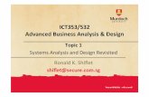ICT353/532 Advanced(Business(Analysis(&(Design(secure.com.sg/courses/ICT353/Session_Collateral/TOP_… ·  · 2011-09-06ICT353/532 Advanced(Business(Analysis(&(Design ... • Describe’how’approaches’to’system’development