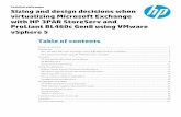 Sizing and design decisions when virtualizing Microsoft ... · Technical white paper Sizing and design decisions when virtualizing Microsoft Exchange with HP 3PAR StoreServ and ProLiant