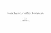 Regular Expressions and Finite-State Automatacl.indiana.edu/~md7/13/545/slides/02-fsa/02-fsa.pdf · Regular Expressions and Finite-State Automata L545 Spring 2013. ... French or Polish?