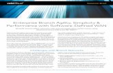 Enterprise Branch Agility, Simplicity & Performance with ... · Enterprise Branch Agility, Simplicity & Performance with Software-Defined WAN Simplify branch office networks with