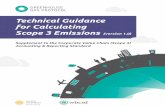 Technical Guidance - Greenhouse Gas Protocol · Technical Guidance for Calculating Scope 3 Emissions ... e operations business el transportation and distribution processing of sold