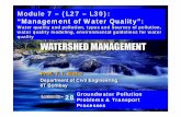 Module 7 – (L27 – L30): “Management ofli”f Water Quality”nptel.ac.in/courses/105101010/downloads/Lecture28.pdf · Module 7 – (L27 – L30): “Management ofli”f Water