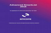 Advanced SmartList 2016 - Microsoftencoreproducts.blob.core.windows.net/encoreproducts/Advanced_Sm… · Advanced SmartList 2016 ... 14 Advanced SmartList installation ... chapter