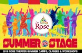 SUMMER STAGE - The Rose Theater · SUMMER MUSICALS At The Rose Theater, g2001 Farnam St. Spend your summer in the spotlight! ... designed to introduce kids to the THNPJVM)YVHK^H`