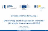 Delivering on the European Fund for Strategic Investments ... · Delivering on the European Fund for Strategic Investments (EFSI) ... capital markets and as ... Driving clean energy
