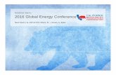 Goldman Sachs 2016 Global Energy Conference - crc.com€¦ · GS Energy Conference 0116 Cautionary Statements Regarding Hydrocarbon Quantities We have provided internally generated