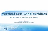 Vertical axis wind turbines - 10th EAWE PhD seminar on ... · Vertical axis wind turbines Aerodynamic challenges to be tackled Laurent BEAUDET Institut PPRIME –Université de Poitiers
