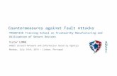 TRUDEVICE Training School on Trustworthy Manufacturing …sips.inesc-id.pt/~trudevice/presentations/Countermeasures against... · Countermeasures against Fault Attacks TRUDEVICE Training