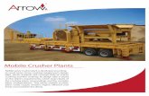 Mobile Crusher Plants - Arrow Crushersarrowcrushers.com/mobilecrusher.pdfMobile Crusher Plants ... Motor of cone crusher Electronic switch box Model Model. ... Equipped with advanced