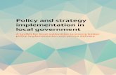 Policy and strategy implementation in local government · Policy and strategy implementation in local government ... (Knoster, Villa and Thousand, 2000). 5 Managing Complex Change