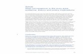 Real convergence in the euro area: evidence, theory and ... Economic Bulletin, Issue 5 / 2015 – Article 30 Article Real convergence in the euro area: evidence, theory and policy