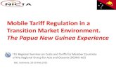 Mobile Tariff Regulation in a Transition Market Environment. · Application of fair pricing principles, ... 84%British Virgin Islands - Digicel 95%Fiji-Digicel 113% 229% ... model