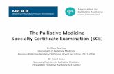 The Palliative Medicine Specialty Certificate Examination ...aspconference.org.uk/wp-content/uploads/2018/03/... · Specialty Certificate Examination ... •One change in recent examinations