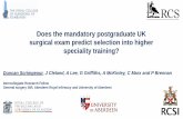 Does the mandatory postgraduate UK surgical exam predict ... · Basic Surgical Examinations (ICBSE) Responsible for continued development, ... Yet, unlike other postgraduate UK exams