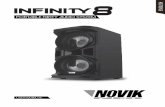 PORTABLE PARTY AUDIO SYSTEM - Novik Neo : Home Bass level control Adjust the low frequencies level between -15dB/+15dB 9- Microphones echo level control Adjust the echo level of the