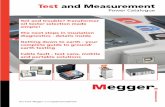 Test and Measurement - ARC Brasov. Masuratori de uz general... · earth testing Cable fault - test vans ... I would urge you to take a closer look at how Megger can fulfil your test