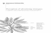 Perception of advertising strategieslnu.diva-portal.org/smash/get/diva2:721757/FULLTEXT01.pdfPerception of advertising strategies -a qualitative study comparing Generation X and Generation