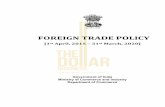 FOREIGN TRADE POLICY - thedollarbusiness.com · 13 CHAPTER 1 . LEGAL FRAMEWORK AND TRADE FACILITATION . A. LEGAL FRAMEWORK . 1.00 Legal Basis of Foreign Trade Policy (FTP) The Foreign