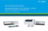 Applications for DNA, RNA, and Protein Analysis · Agilent 2100 Bioanalyzer System Agilent 4200 TapeStation System Applications for DNA, RNA, and Protein Analysis Application Compendium