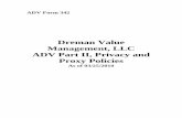Dreman Value Management, LLC ADV Part II, Privacy and ... · FORM ADV Part II – Page 4 Applicant: Dreman Value Management L.L.C. SEC File Number: 801-54255 Date: 03/25/2010 5. Education