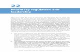 Pharmacy regulation and leadership - Pharmaceutical … · Pharmacy regulation and leadership ... Sample chapter from Dale and Appelbe's Pharmacy Law and Ethics. Proposed changes