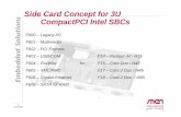 Side Card Concept for 3U CompactPCI Intel SBCsrealtimecontrol.hu/mencomputers/docs/02F6xx.pdfCompactPCI Intel SBCs F600 – Legacy I/O F601 – Multimedia F602 – PCI Express F603