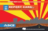 2015 REPORT CARD Arizona’s Infrastructure Arizona Section of the American Society of Civil Engineers ... to prepare a school-style Report Card for Arizona’s Infrastructure. ...